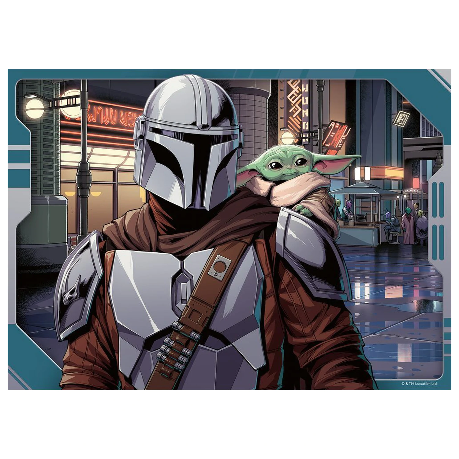 Star Wars The Mandalorian & Grogu slagalica 4x100 komada fotografija proizvoda