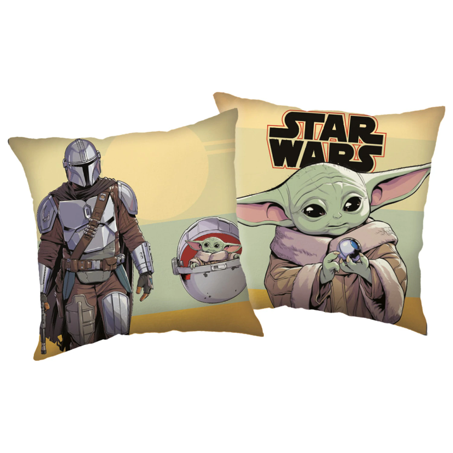 Star Wars The Mandalorian jastuk, dekorativni jastuk 40x40 cm fotografija proizvoda