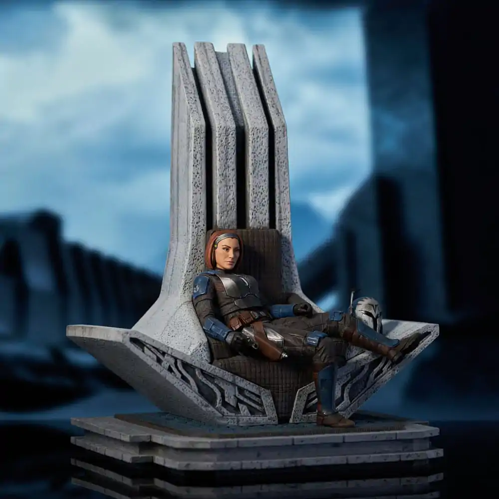 Star Wars: The Mandalorian Premier Collection Kip 1/7 Bo-Katan Kryze on Throne 35 cm fotografija proizvoda