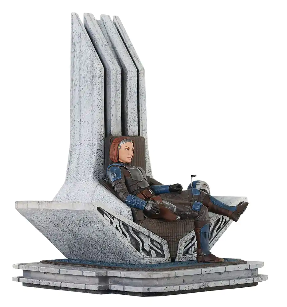 Star Wars: The Mandalorian Premier Collection Kip 1/7 Bo-Katan Kryze on Throne 35 cm fotografija proizvoda