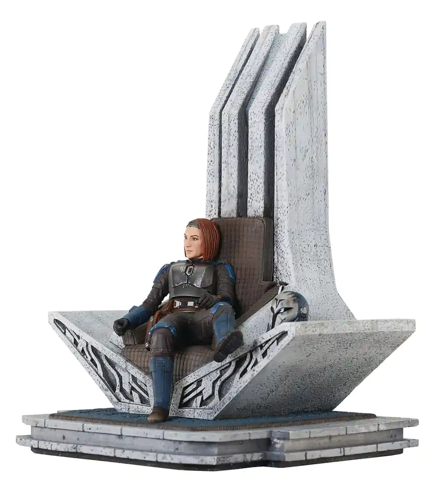 Star Wars: The Mandalorian Premier Collection Kip 1/7 Bo-Katan Kryze on Throne 35 cm fotografija proizvoda