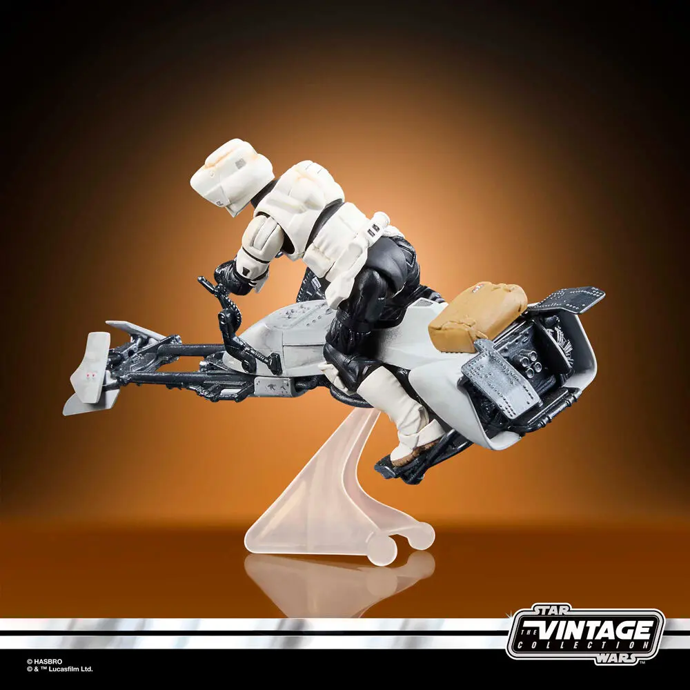 Star Wars: The Mandalorian Vintage Collection Vozilo s figurama Speeder Bike sa Scout Trooper & Grogu fotografija proizvoda