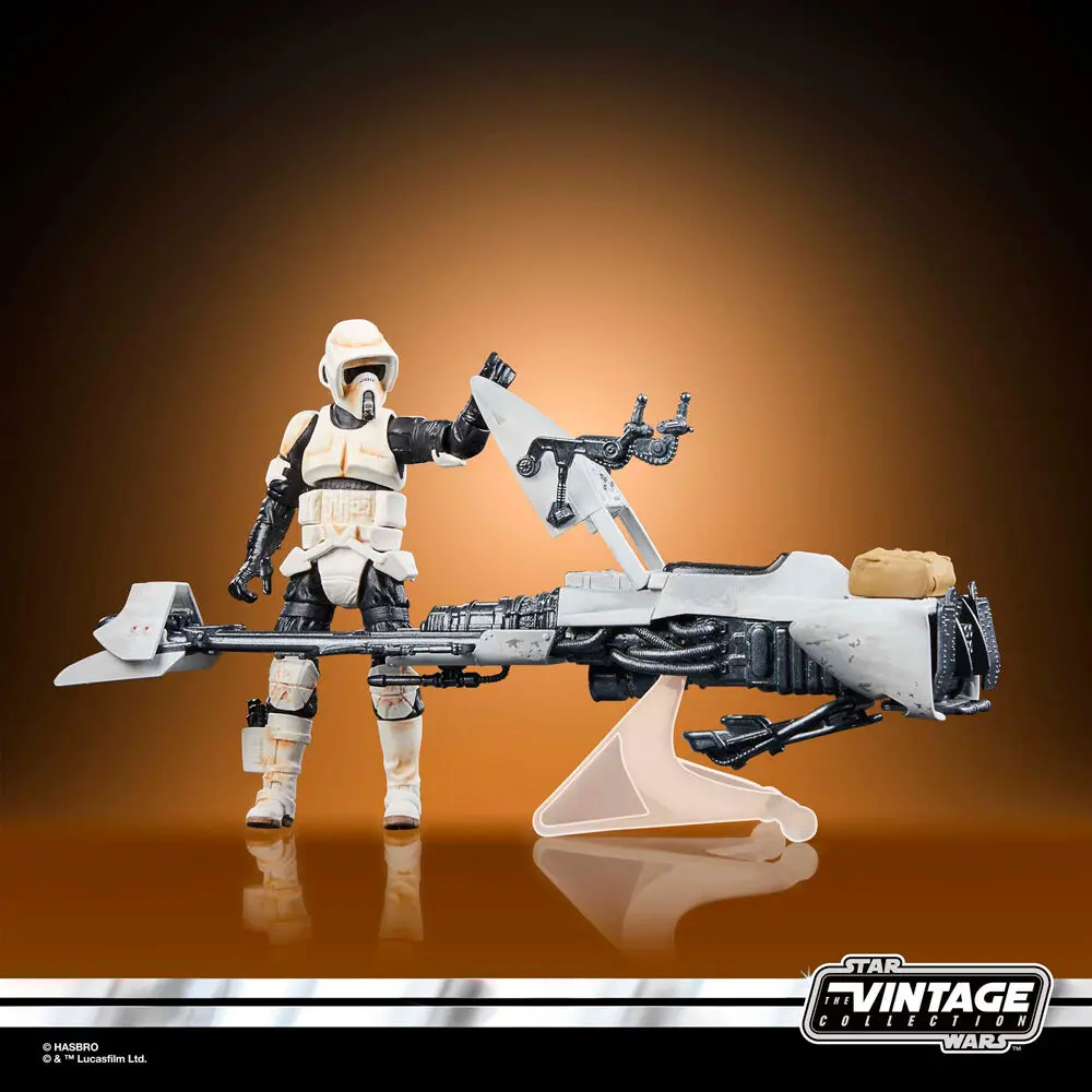 Star Wars: The Mandalorian Vintage Collection Vozilo s figurama Speeder Bike sa Scout Trooper & Grogu fotografija proizvoda