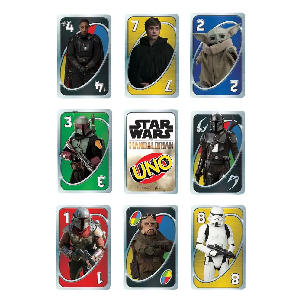 Star Wars: The Mandalorian UNO kartaška igra fotografija proizvoda