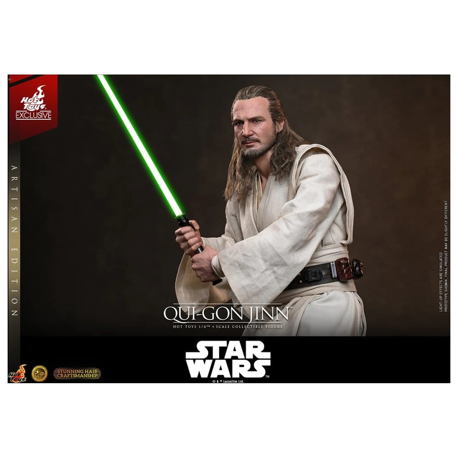 Star Wars: The Phantom Menace filmska Masterpiece akcijska figura 1/6 Qui-Gon Jinn (Artisan Edition) Hot Toys Exclusive 32 cm fotografija proizvoda