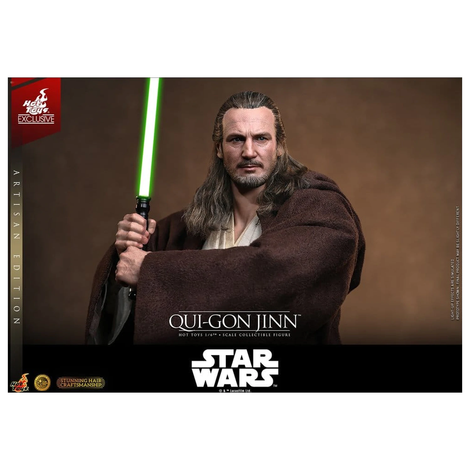 Star Wars: The Phantom Menace filmska Masterpiece akcijska figura 1/6 Qui-Gon Jinn (Artisan Edition) Hot Toys Exclusive 32 cm fotografija proizvoda