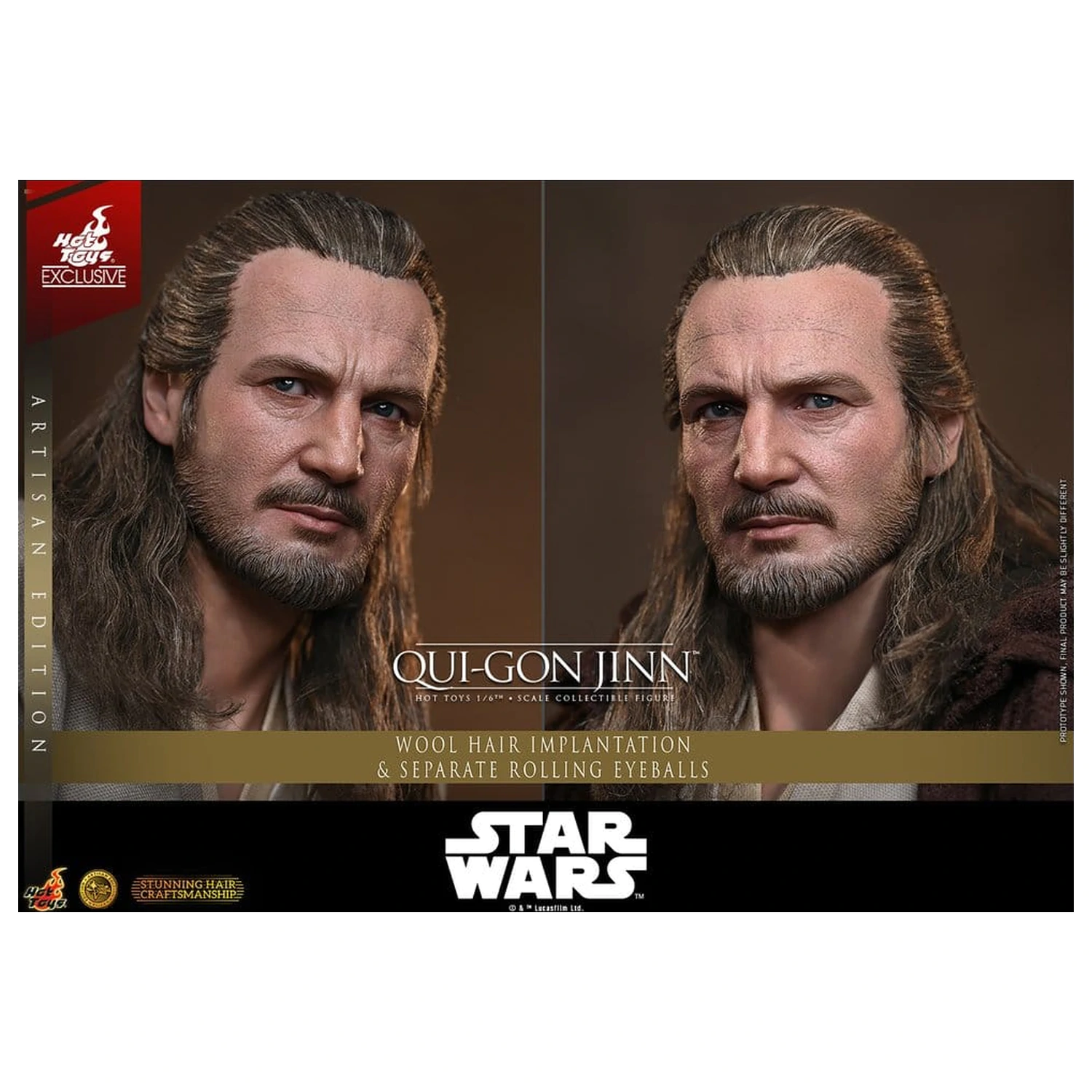 Star Wars: The Phantom Menace filmska Masterpiece akcijska figura 1/6 Qui-Gon Jinn (Artisan Edition) Hot Toys Exclusive 32 cm fotografija proizvoda
