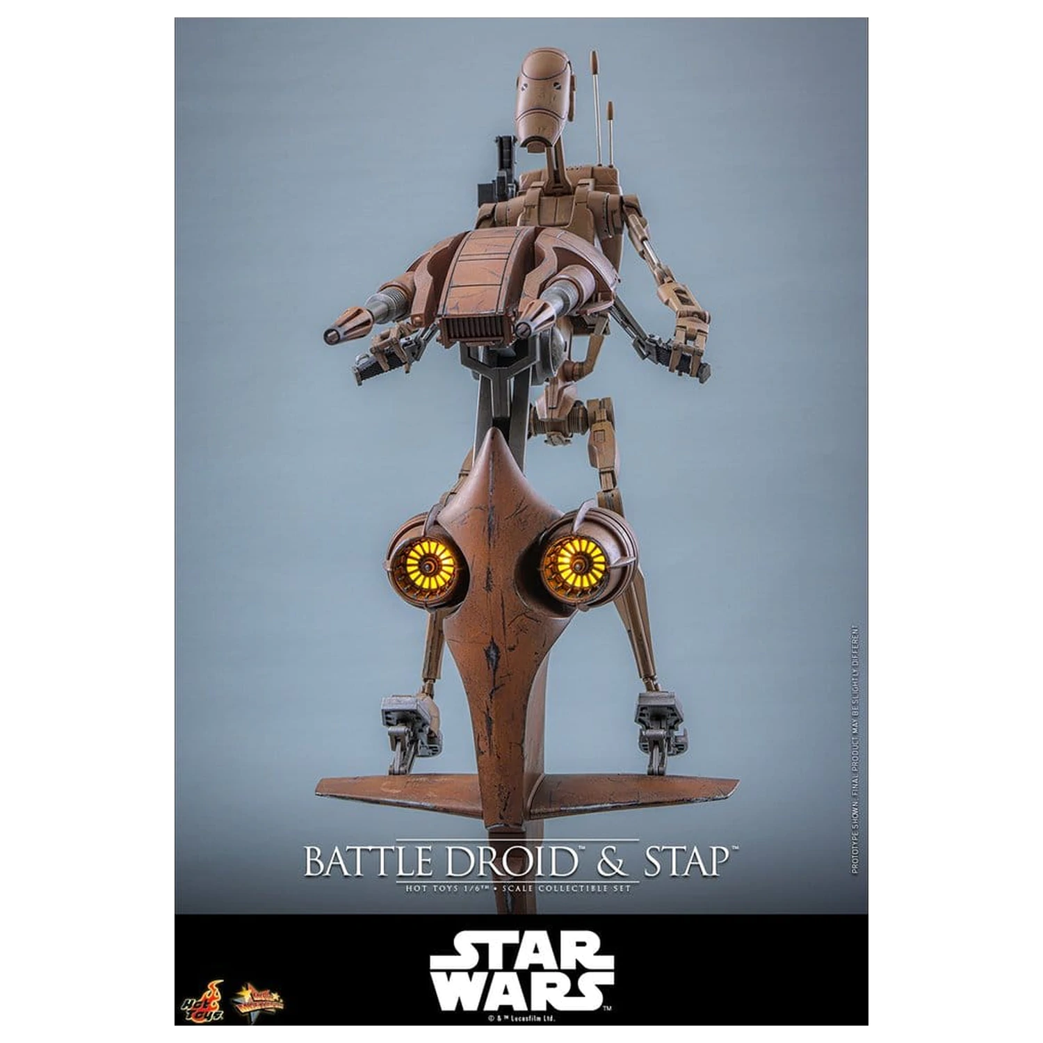 Star Wars: The Phantom Menace filmski Masterpiece set akcijskih figura 1/6 Battle Droid & STAP 32 cm fotografija proizvoda