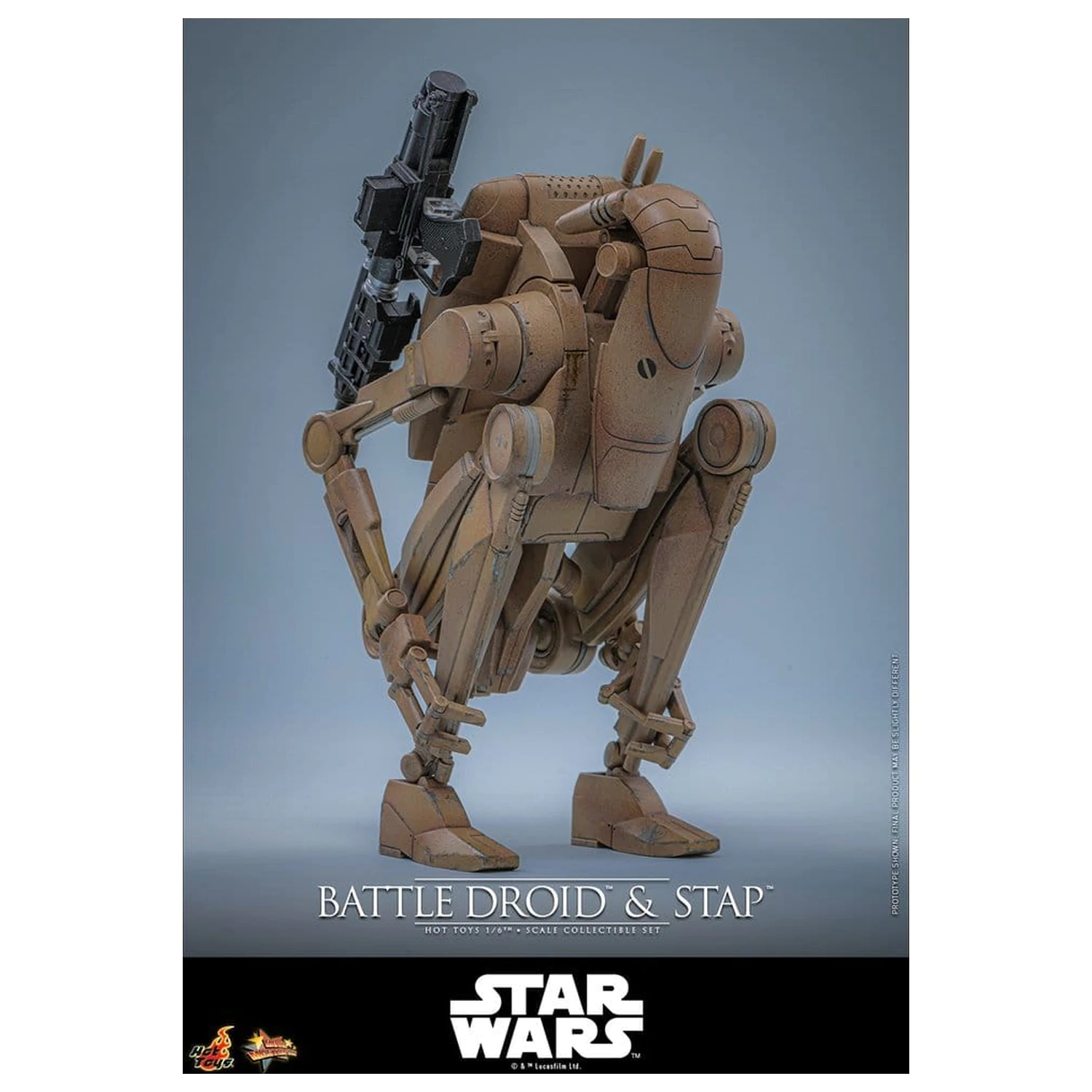 Star Wars: The Phantom Menace filmski Masterpiece set akcijskih figura 1/6 Battle Droid & STAP 32 cm fotografija proizvoda