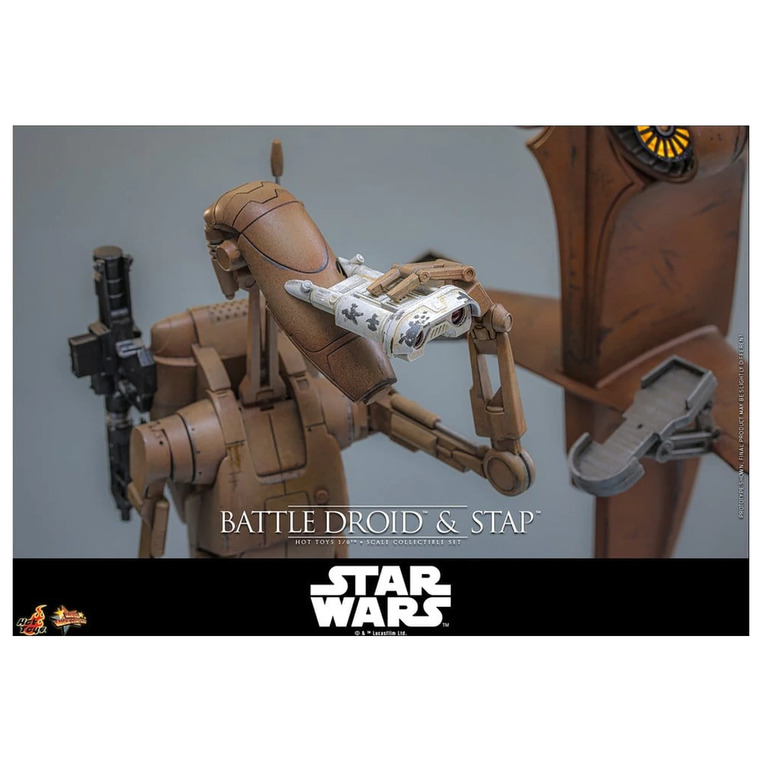 Star Wars: The Phantom Menace filmski Masterpiece set akcijskih figura 1/6 Battle Droid & STAP 32 cm fotografija proizvoda