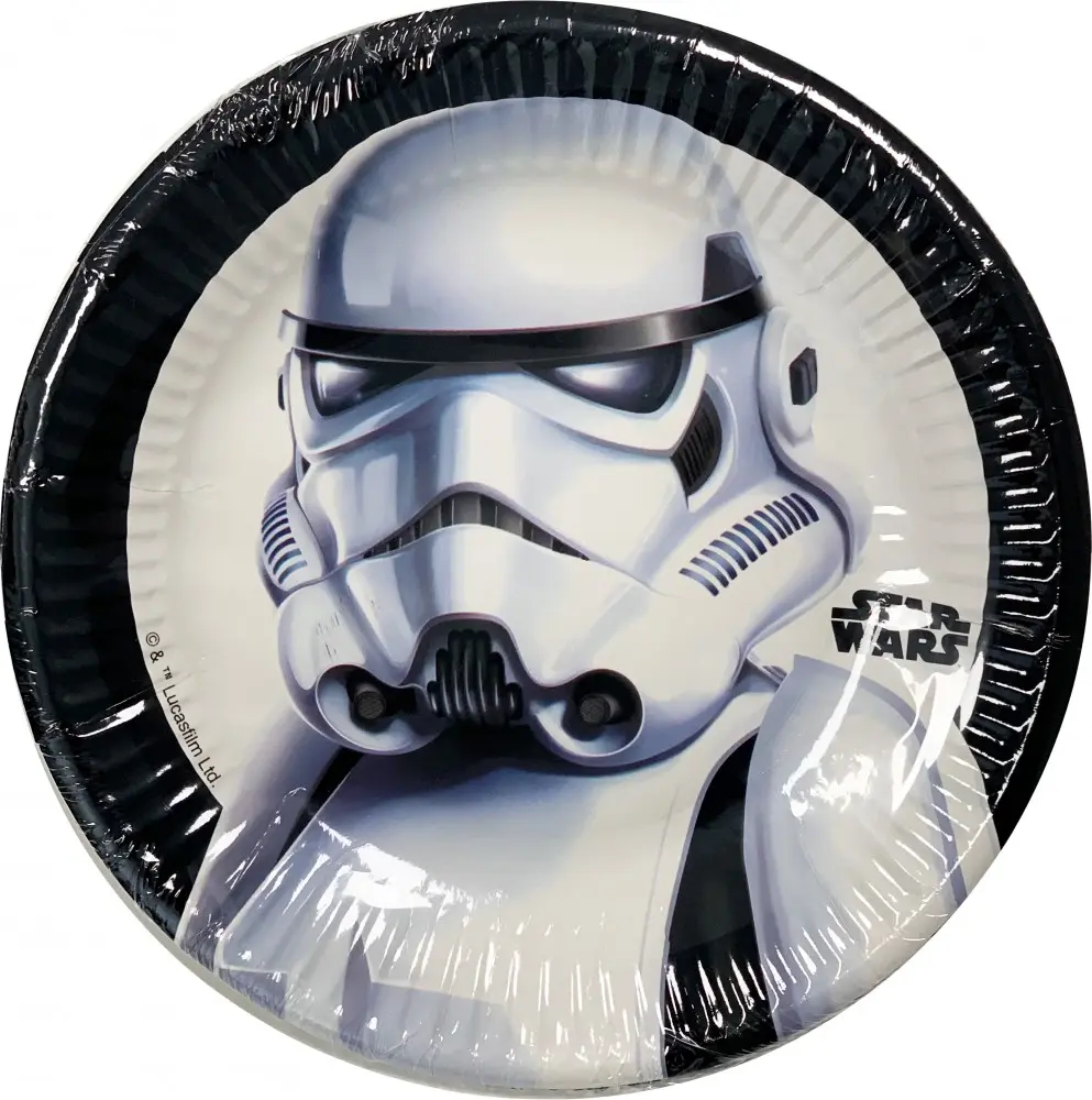 Star Wars Troopers Papirnati tanjuri 8 komada 19.5 cm fotografija proizvoda