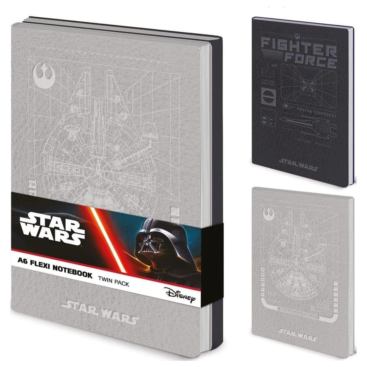Star Wars A6 Flexi Bilježnica Dvostruko pakiranje (Pobunjenik) fotografija proizvoda