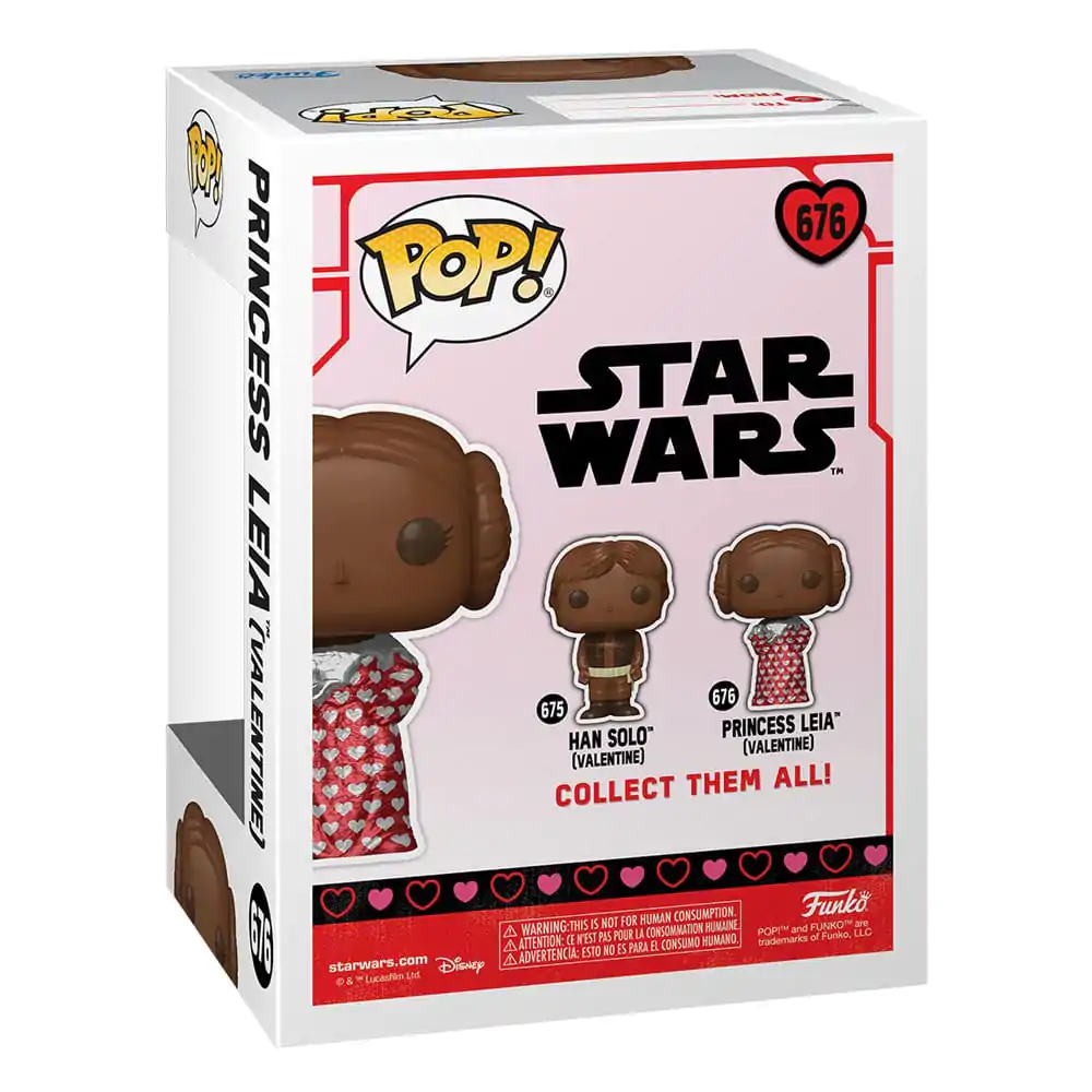 Star Wars Valentines POP! Vinil Figura Leia (Val Choc) 9 cm fotografija proizvoda