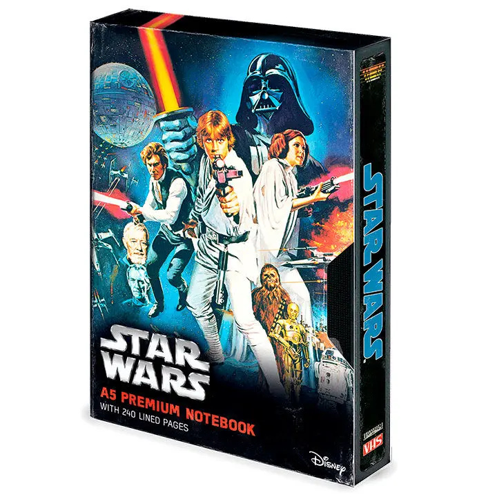 Star Wars Premium Notesa A5 A New Hope VHS fotografija proizvoda