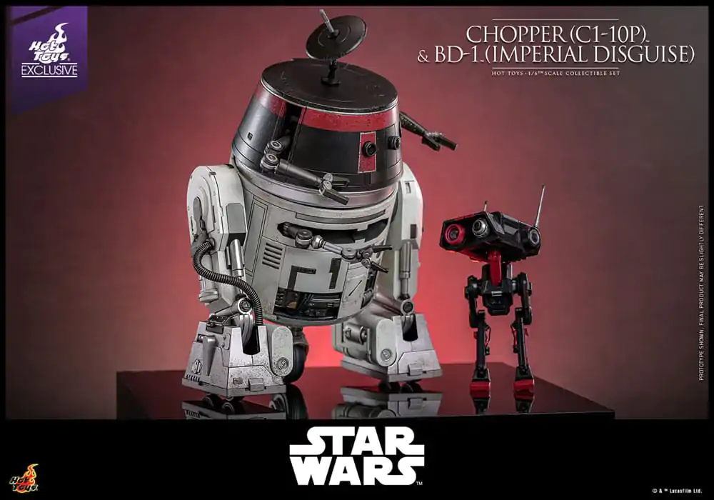Star Wars Set akcijskih figura 1/6 Chopper (C1-10P™) i BD-1™ (Imperial Disguise) 18 cm i 8 cm fotografija proizvoda