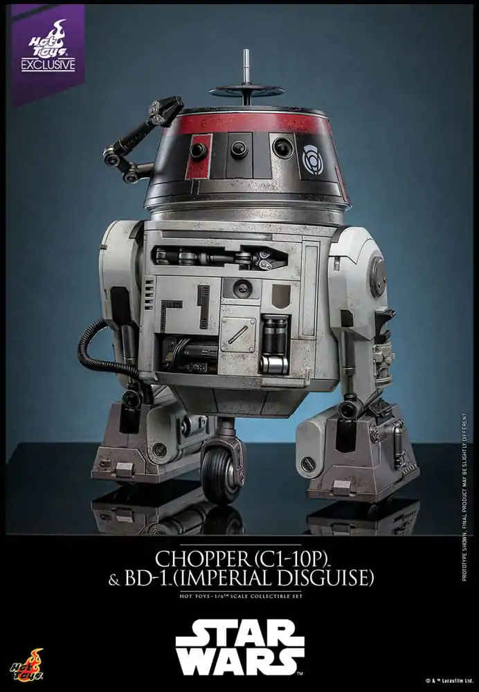 Star Wars Set akcijskih figura 1/6 Chopper (C1-10P™) i BD-1™ (Imperial Disguise) 18 cm i 8 cm fotografija proizvoda