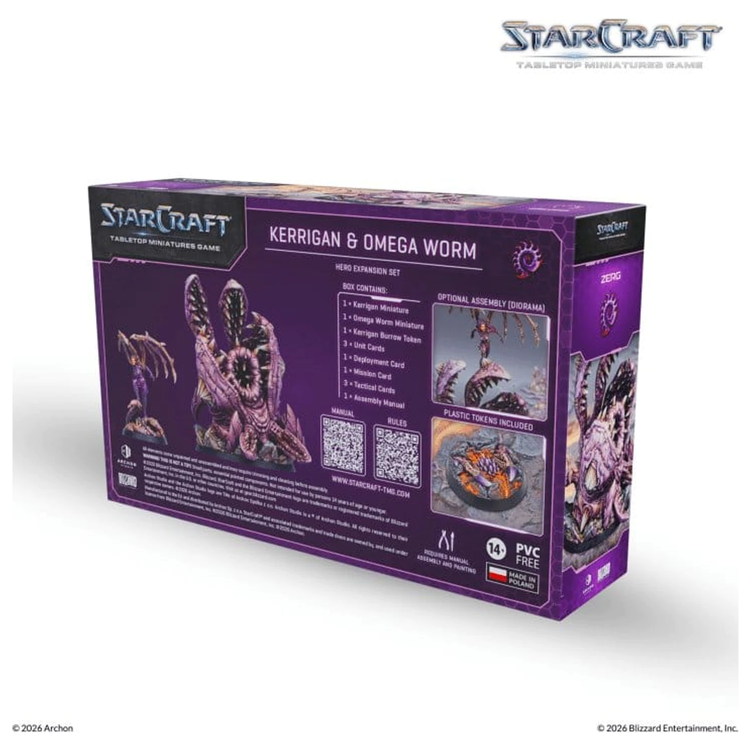 StarCraft TMG Hero Expansion Set Zerg: Kerrigan & Omega Worm fotografija proizvoda