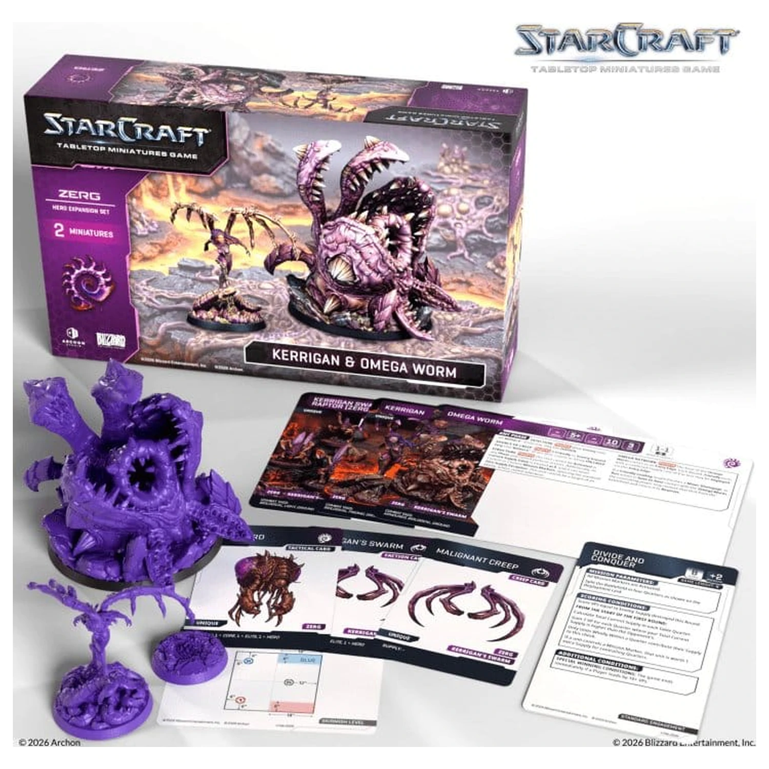 StarCraft TMG Hero Expansion Set Zerg: Kerrigan & Omega Worm fotografija proizvoda