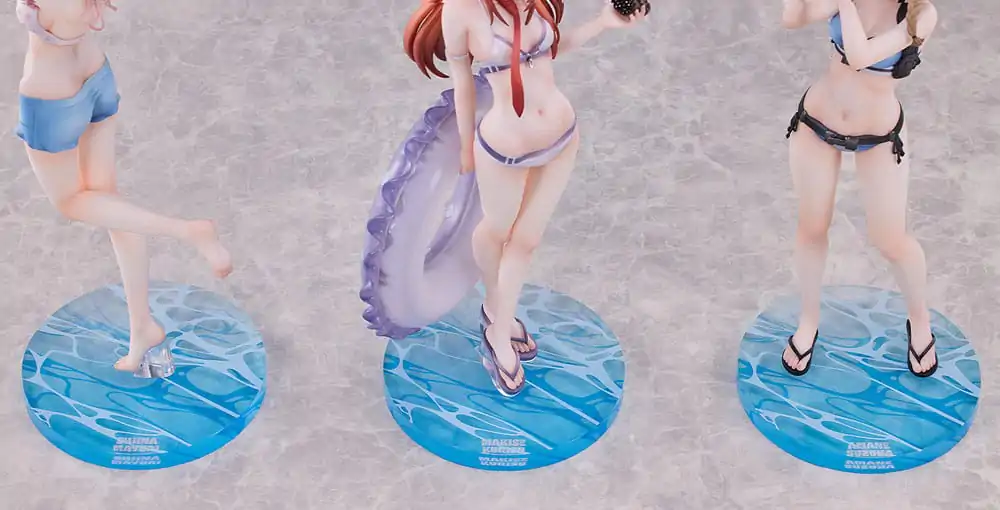 Steins Gate PVC figure 3-Pack 1/7 Suzuha Amane, Kurisu Makise, Mayuri Shiina kupaći kostim Ver. fotografija proizvoda