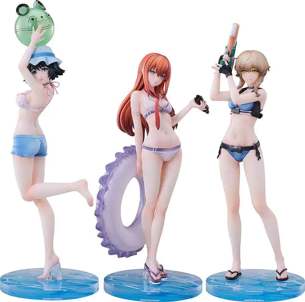 Steins Gate PVC figure 3-Pack 1/7 Suzuha Amane, Kurisu Makise, Mayuri Shiina kupaći kostim Ver. fotografija proizvoda