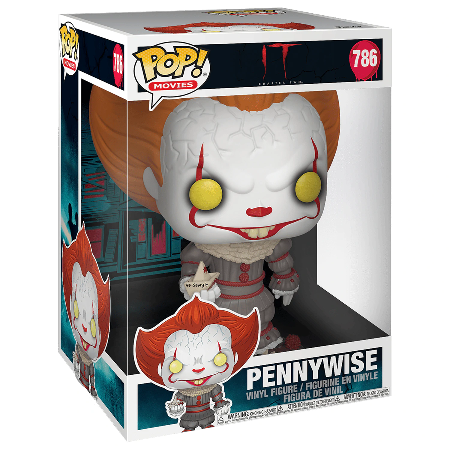 Stephen King's It 2 Super Sized POP! Vinilna figura Pennywise s Brod 25 cm fotografija proizvoda