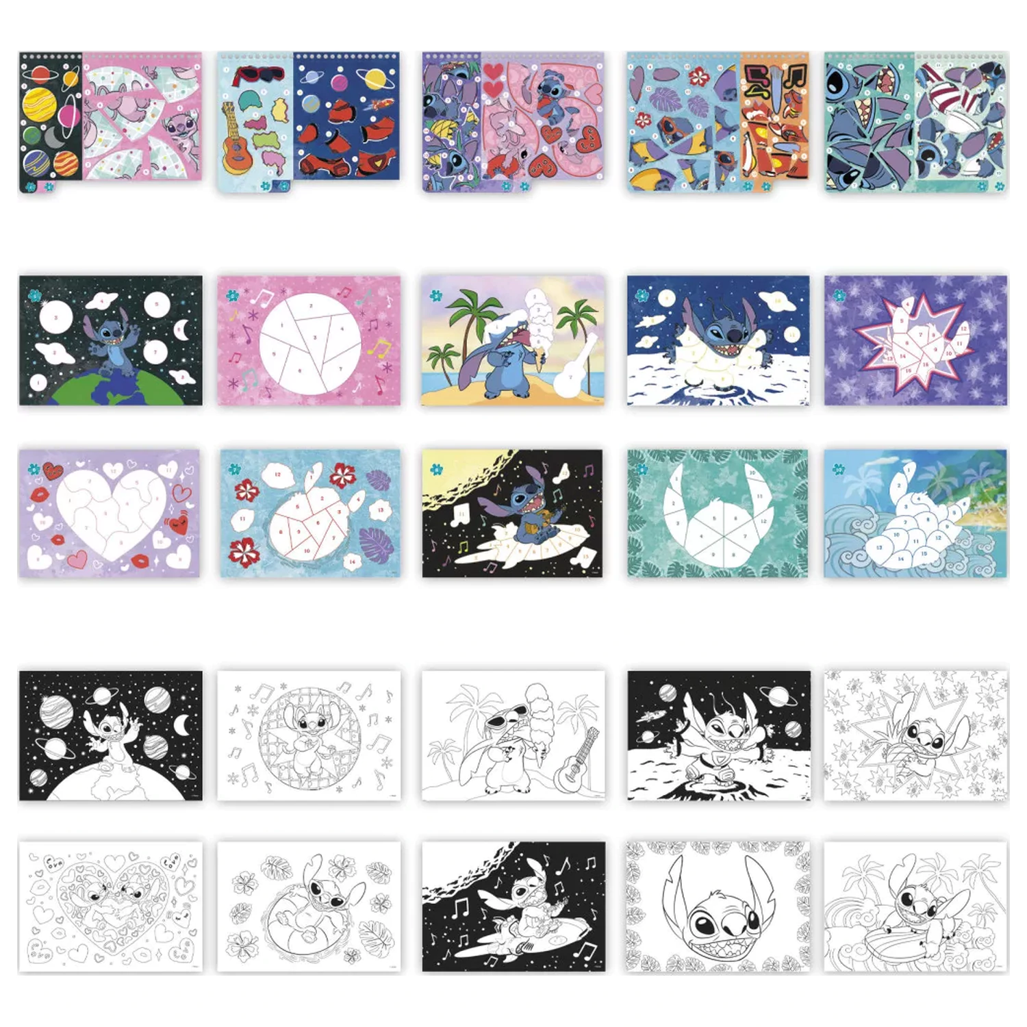 Stitch Alien Naljepnice Kreativni Set fotografija proizvoda