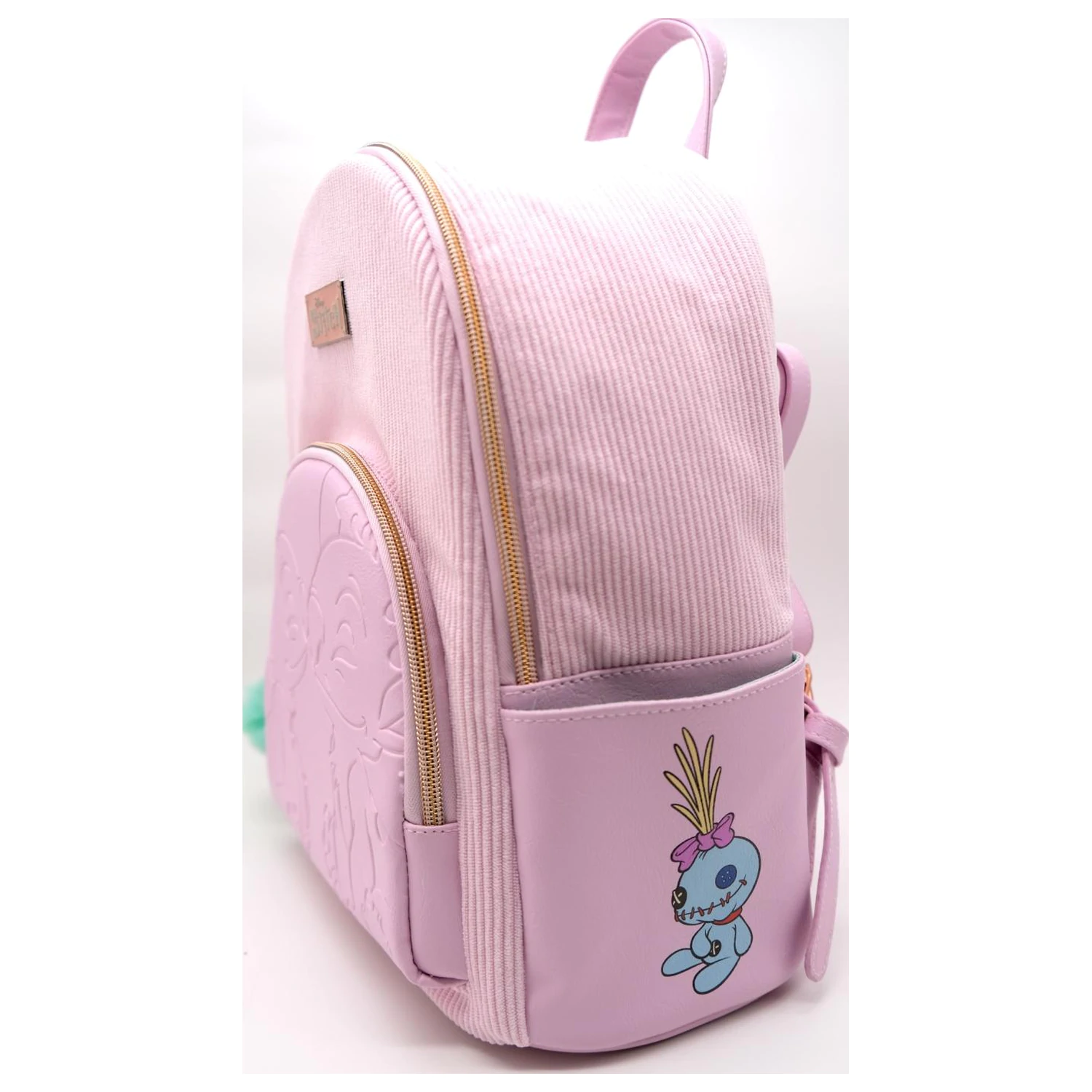 Stitch & Angel Fashion Duo Pink Corduroy ruksak 32x25x14cm fotografija proizvoda