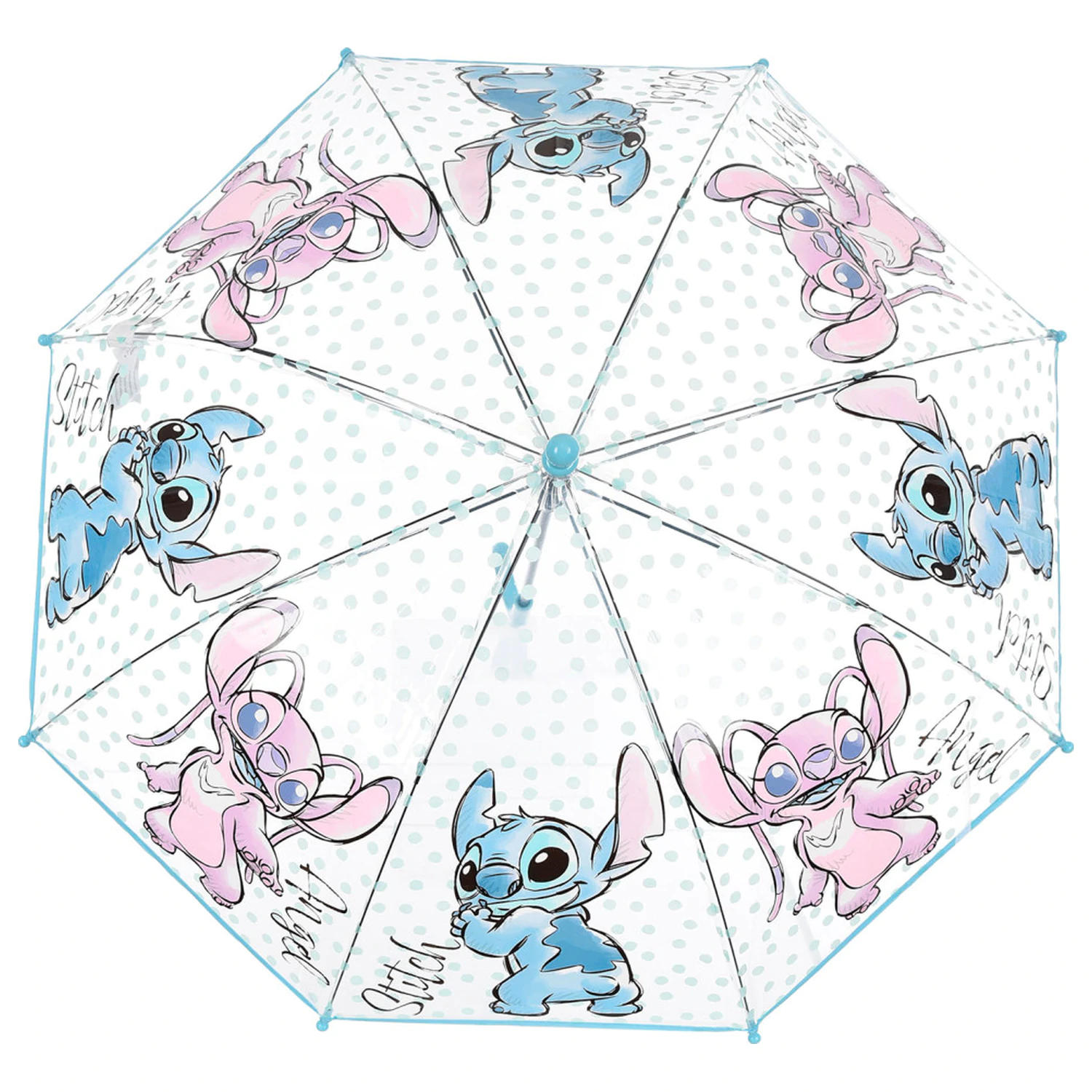 Stitch Angel dječji prozirni kišobran 72 cm fotografija proizvoda