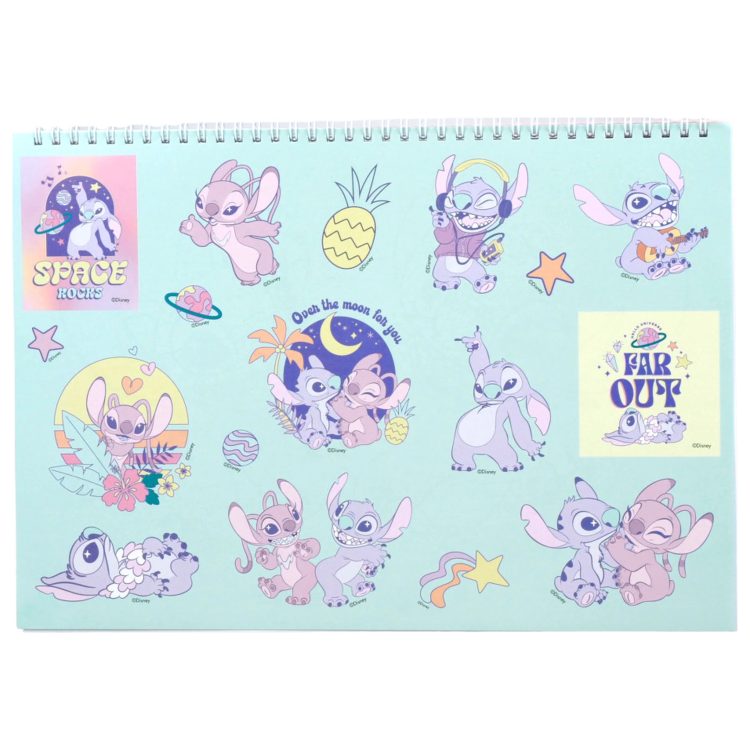 Stitch Blast A/4 Spiralni blok za crtanje s 40 listova i naljepnicama fotografija proizvoda