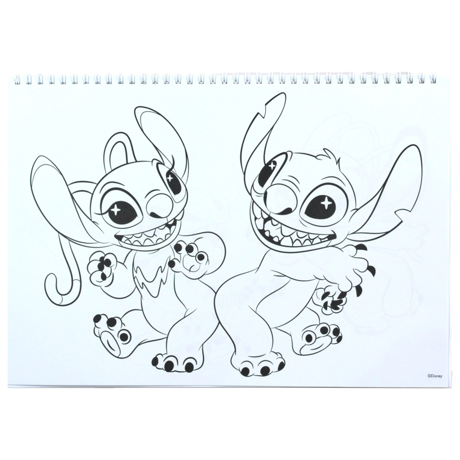 Stitch Blast A/4 Spiralni blok za crtanje s 40 listova i naljepnicama fotografija proizvoda