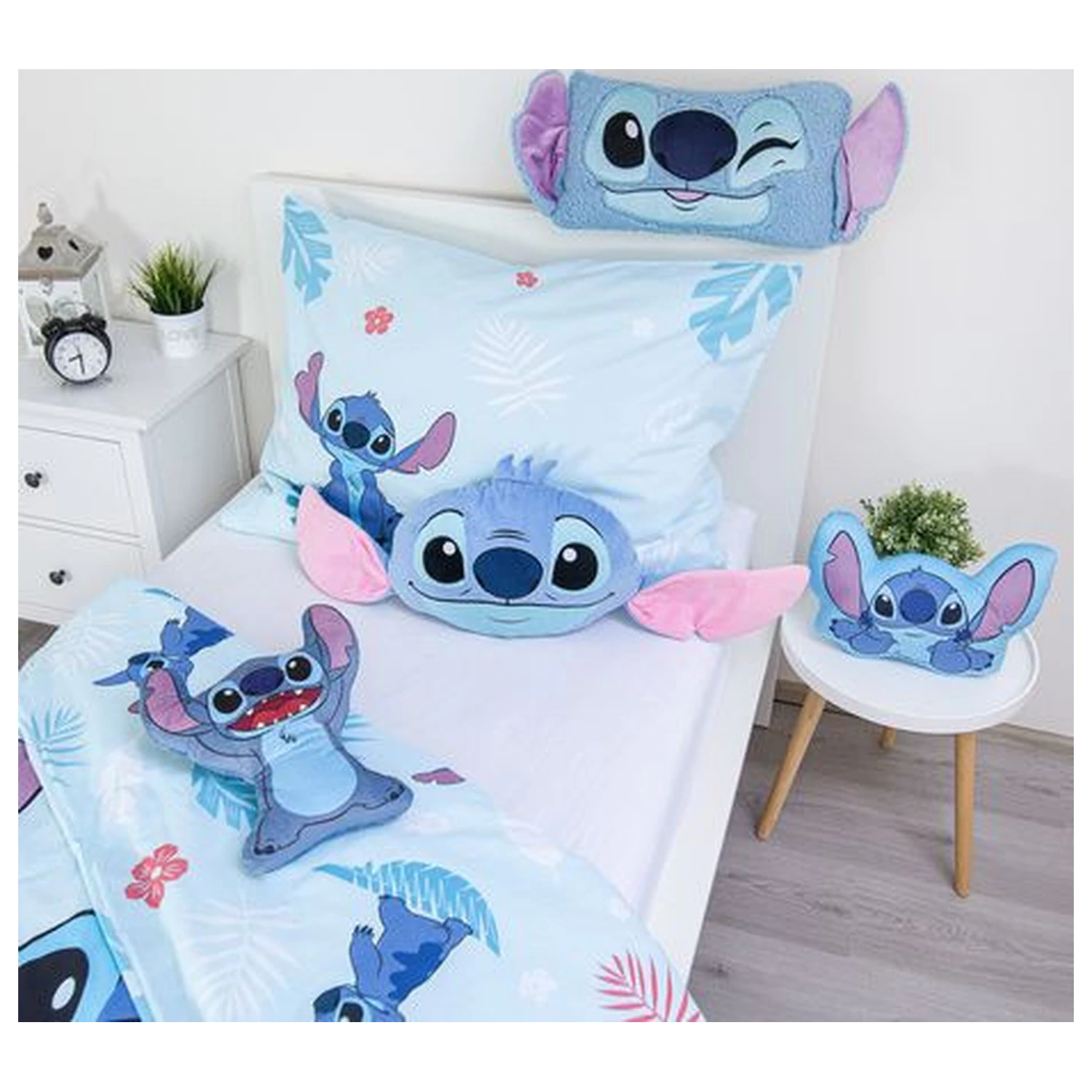 Stitch Blink 3D oblikovani ukrasni jastuk, dekorativni jastuk 27x45 cm fotografija proizvoda