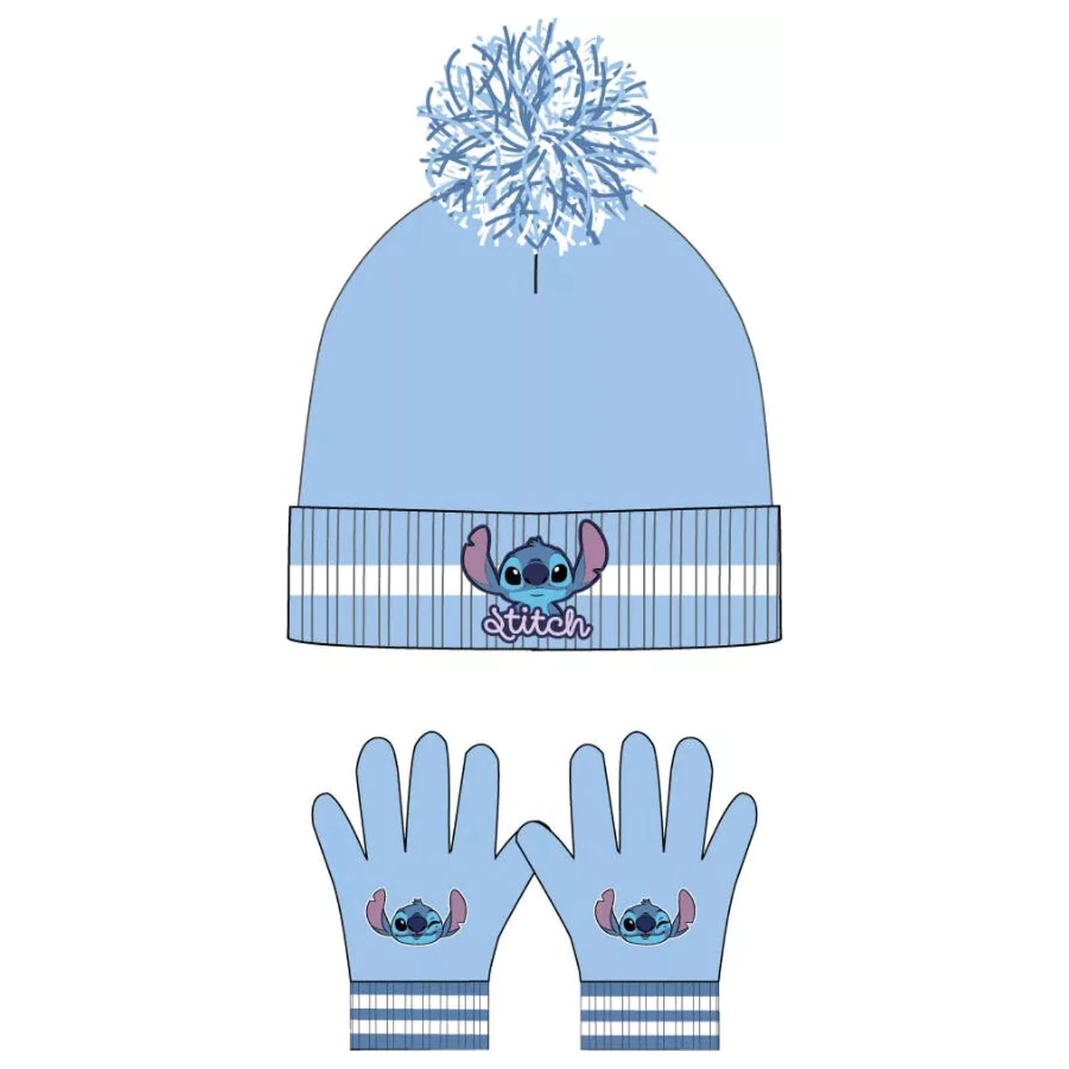 Stitch Blue Dječja kapa + rukavice Set fotografija proizvoda