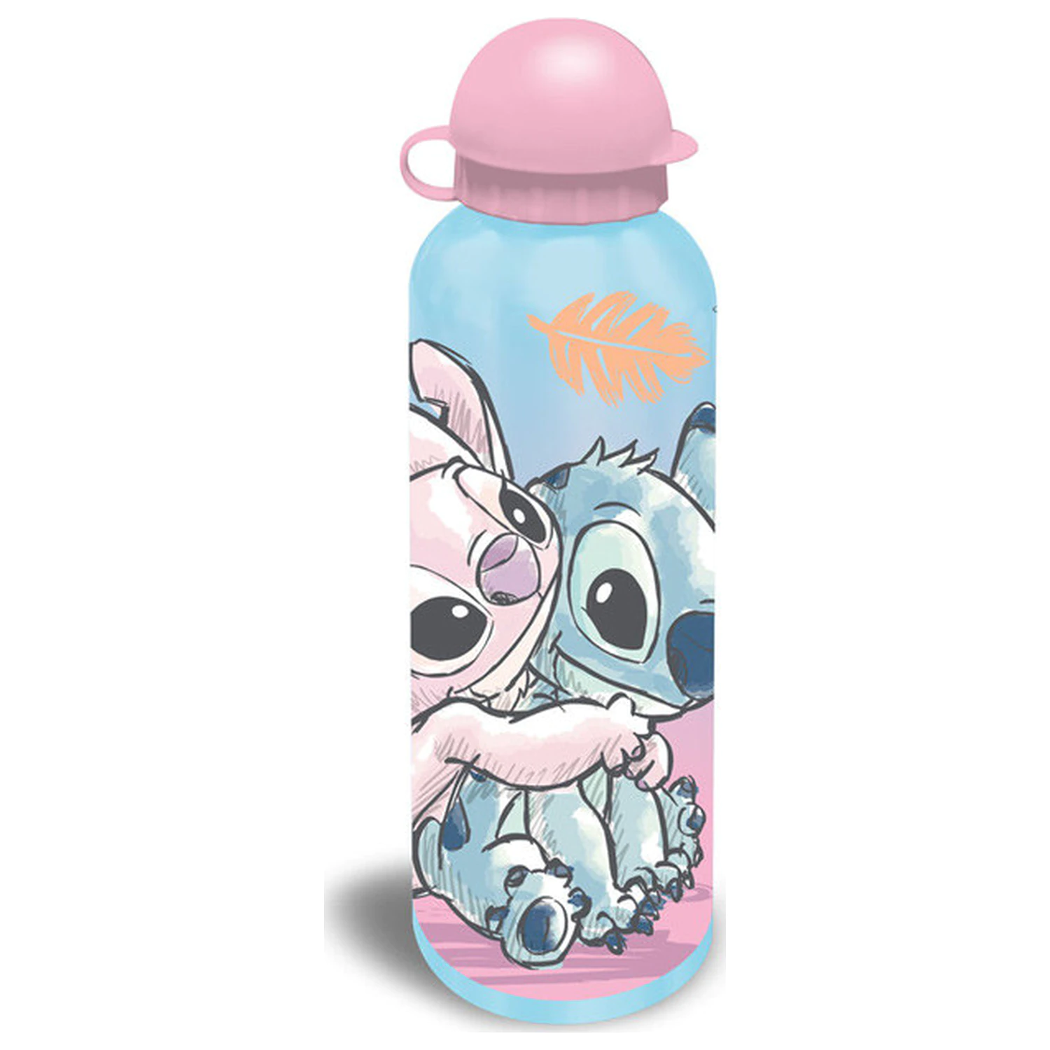 Stitch Cheeky Hug Aluminijska boca za vodu s čepom za piće 500 ml fotografija proizvoda