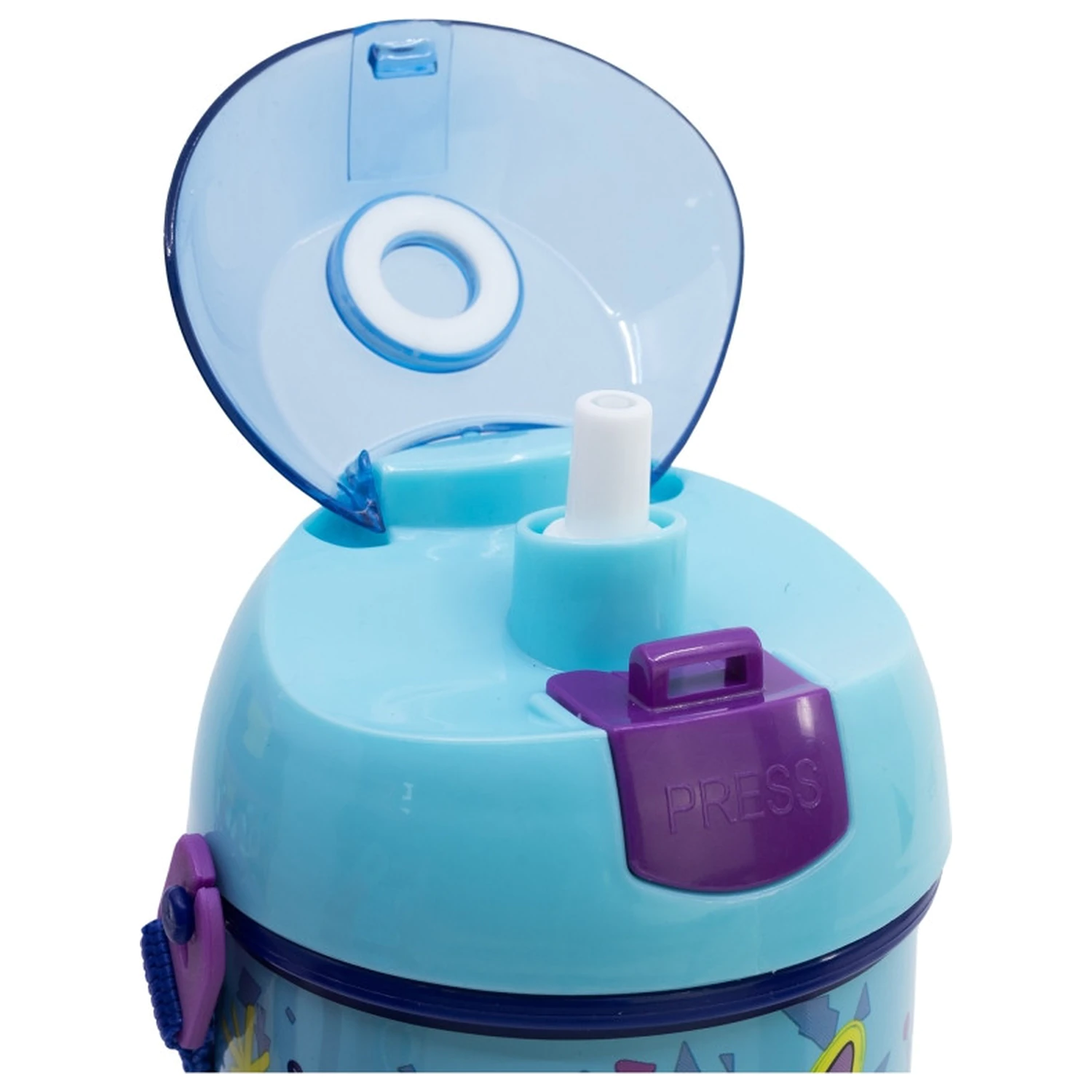 Stitch Dance Plastična boca za vodu sa slamkom i vješalicom 450 ml fotografija proizvoda