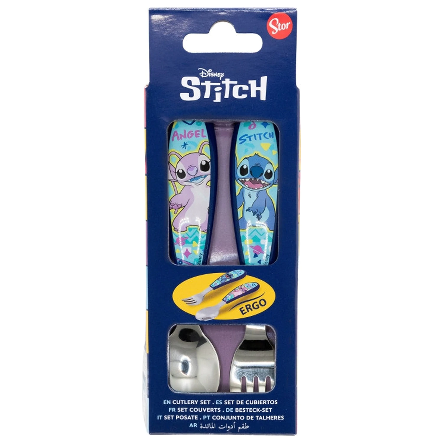 Stitch Drawing Metal Ergo Set pribora za jelo - 2 komada fotografija proizvoda