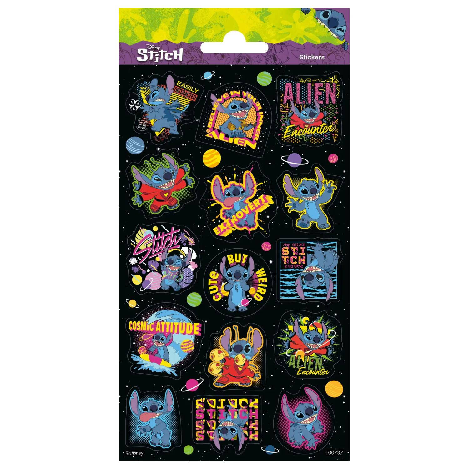 Stitch Extrovert Glitter set naljepnica fotografija proizvoda