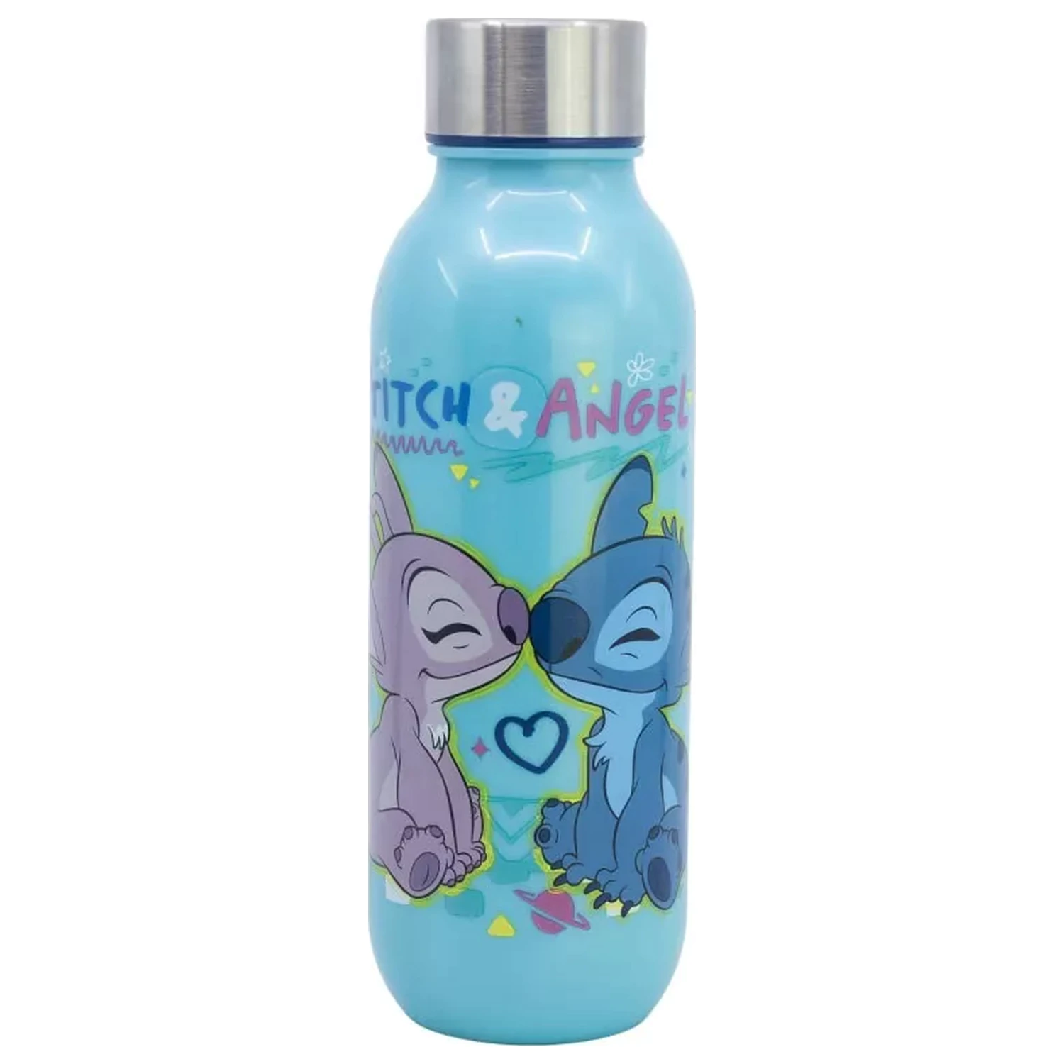 Stitch Love plastična boca za vodu s navojnim čepom 640 ml fotografija proizvoda