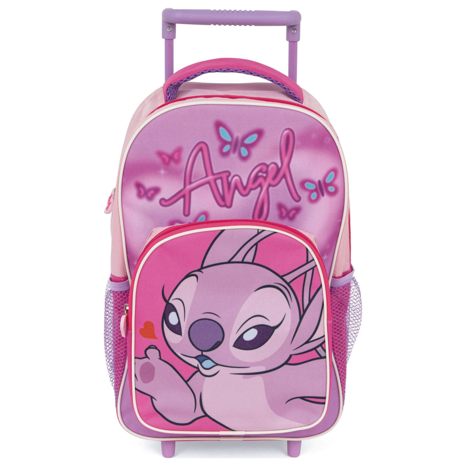 Stitch Pink Angel Ruksak na kotačićima za predškolce, torba 36 cm fotografija proizvoda