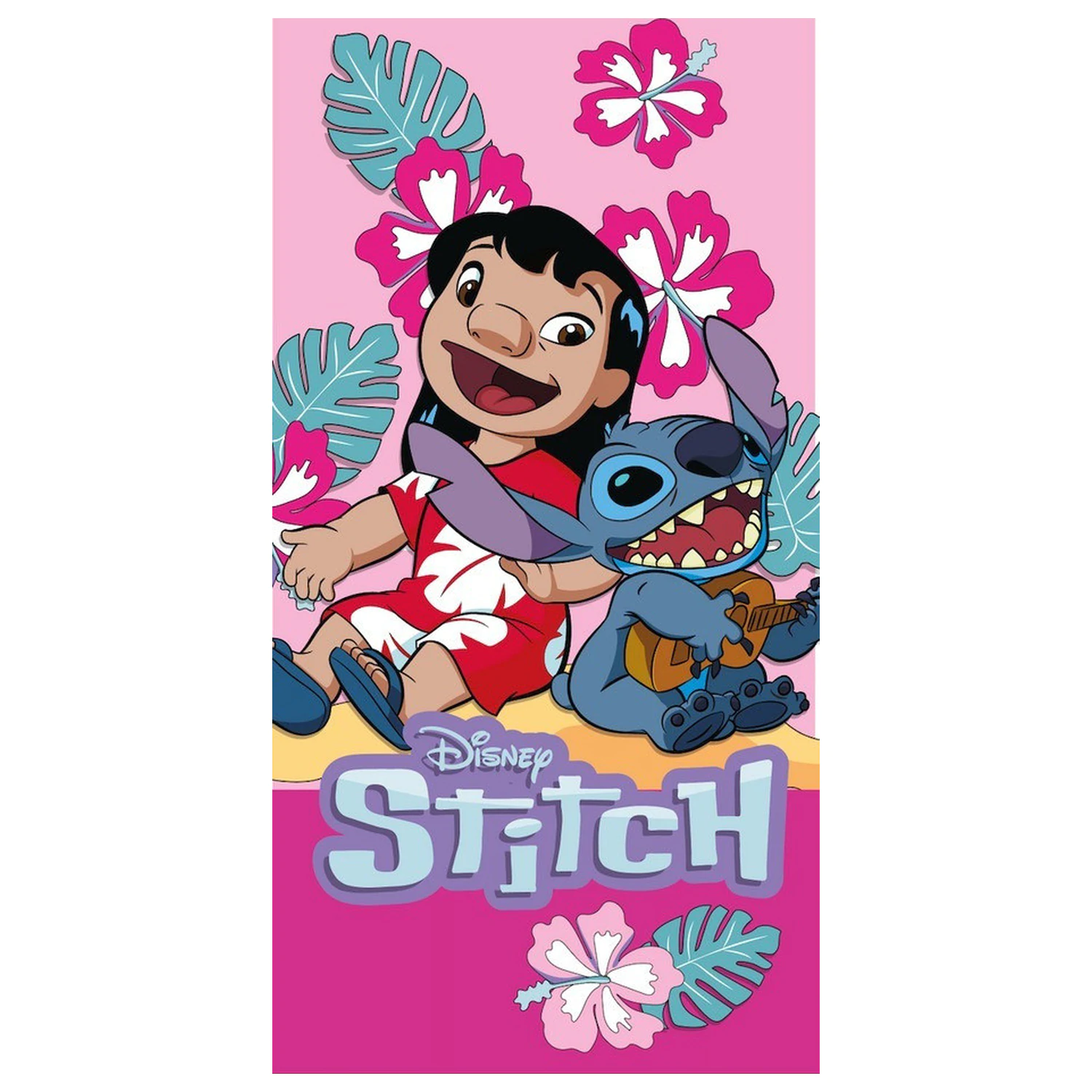 Lilo & Stitch Ukulele Time ručnik 70x140 cm fotografija proizvoda