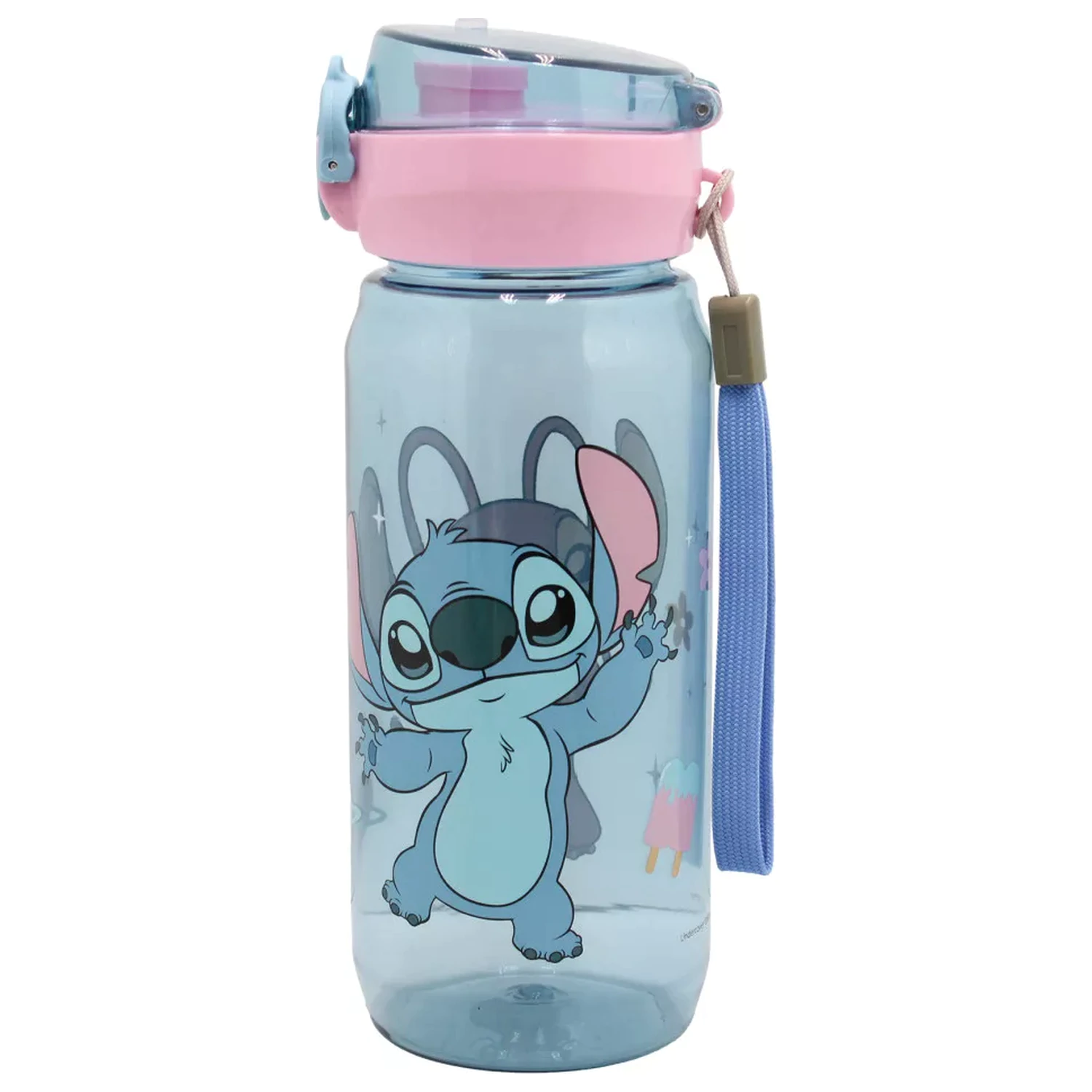 Stitch Universe plastična boca za vodu s vješalicom 600 ml fotografija proizvoda