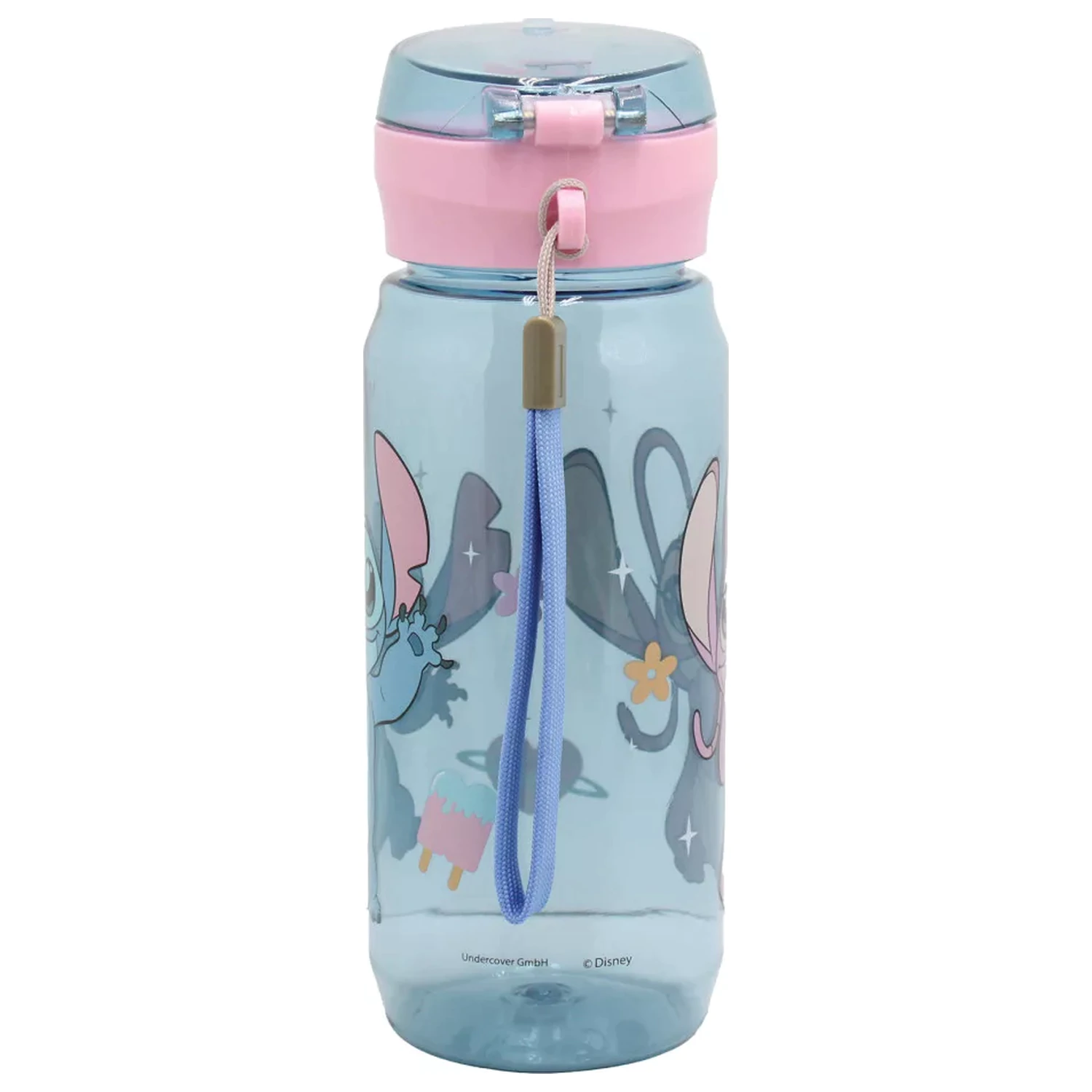 Stitch Universe plastična boca za vodu s vješalicom 600 ml fotografija proizvoda
