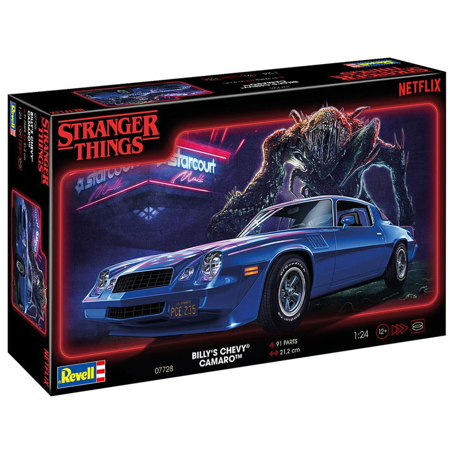 Stranger Things model set 1/25 Chevy Camaro Z/28 19 cm fotografija proizvoda
