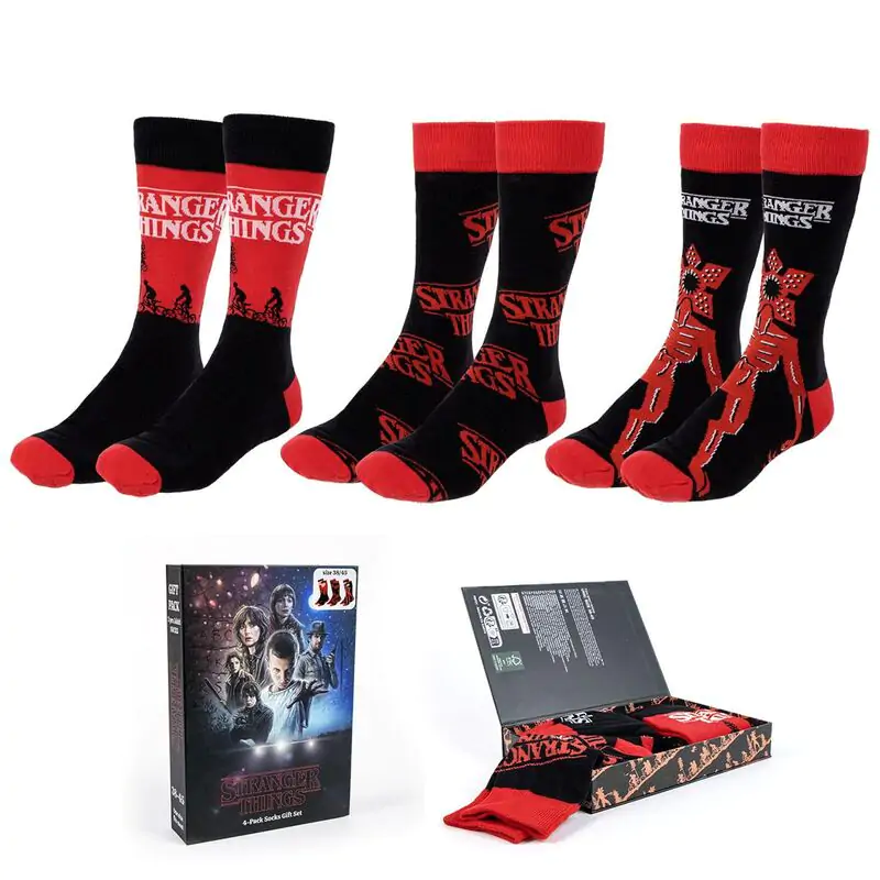 Stranger Things Čarape 3-Pack 38-45 fotografija proizvoda