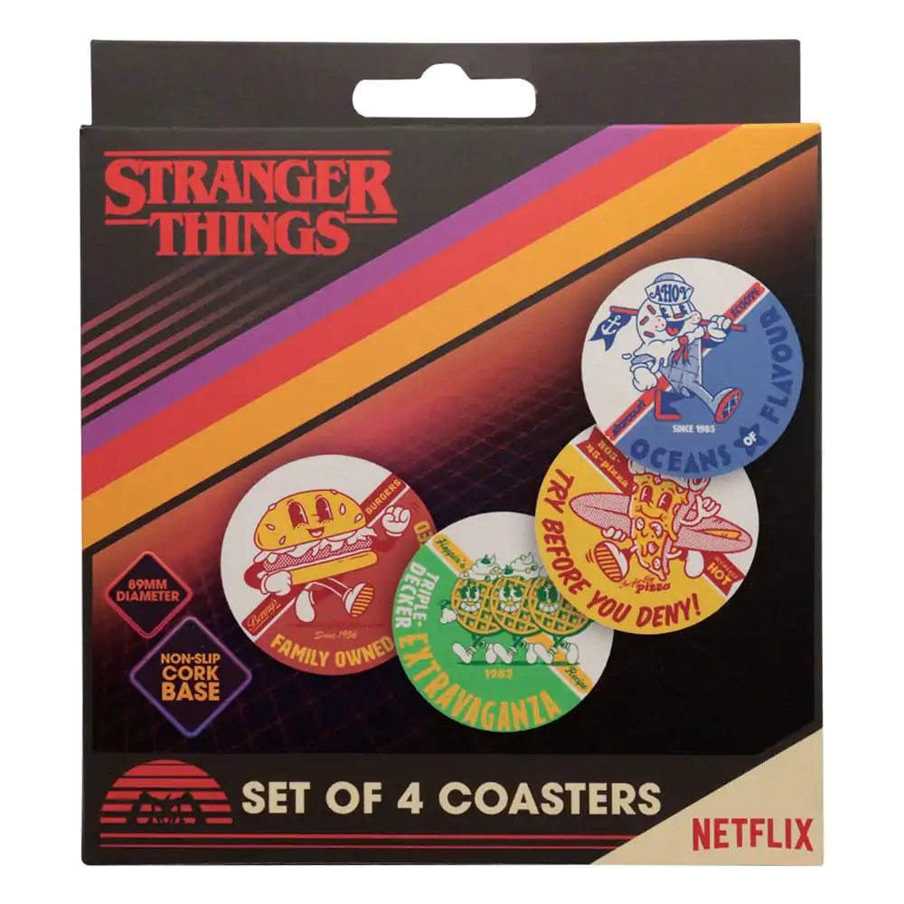 Stranger Things Podmetači za čaše 4-Pack fotografija proizvoda