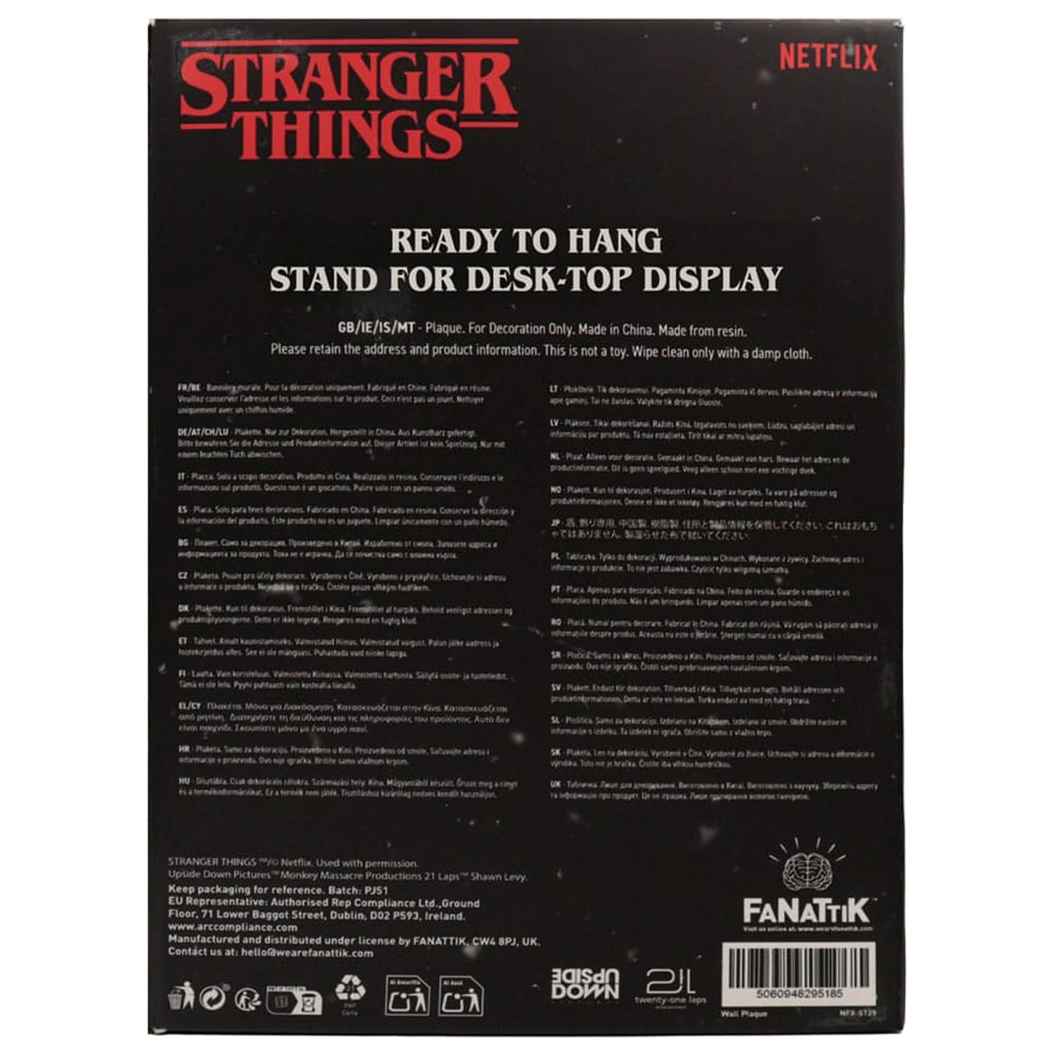 Stranger Things smola pločica Creel House vitraj prozor fotografija proizvoda