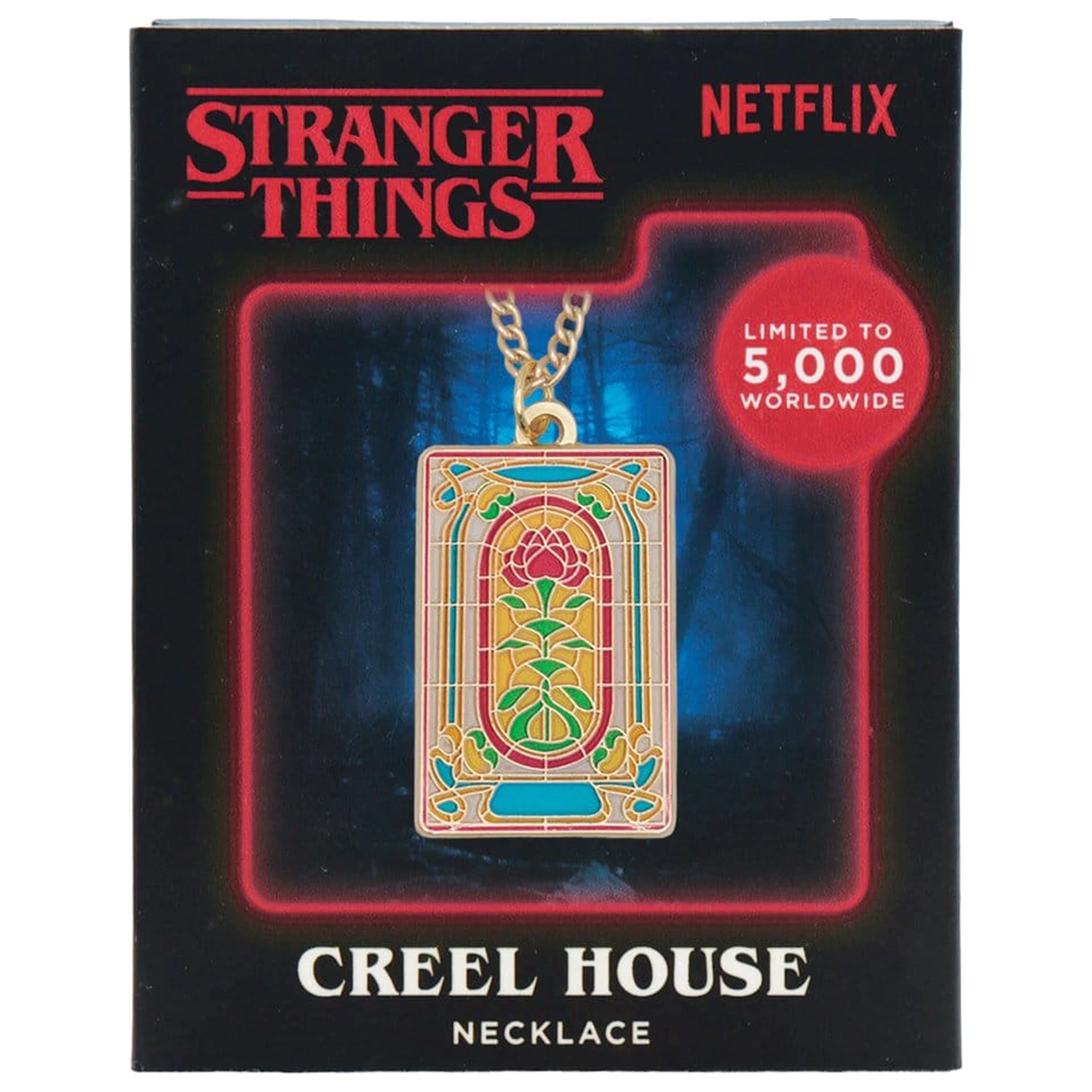 Stranger Things ogrlica Prozor Creel kuće ograničeno izdanje 3 x 2 cm fotografija proizvoda