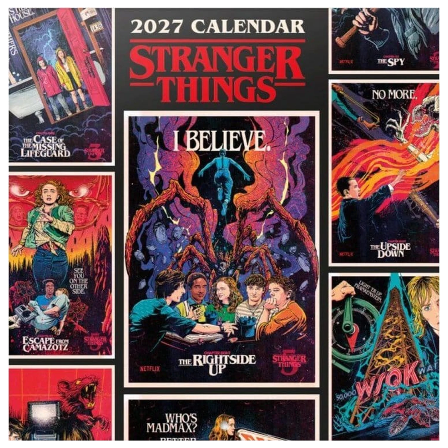 Stranger Things zidni kalendar 2027 30 x 30 cm fotografija proizvoda