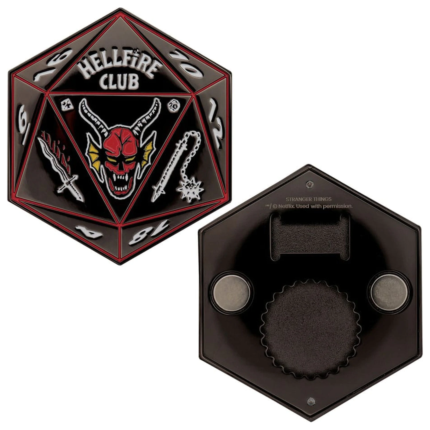 Stranger Things Otvarač za boce Hellfire Club fotografija proizvoda