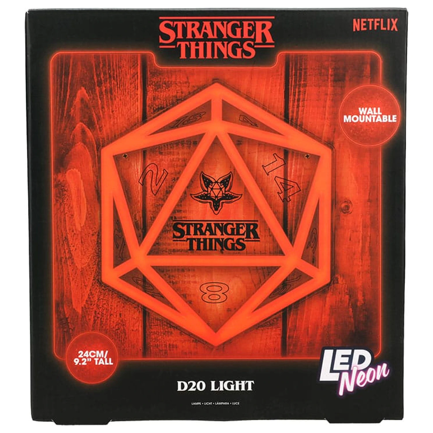Stranger Things 5 LED zidna svjetiljka neonska fotografija proizvoda