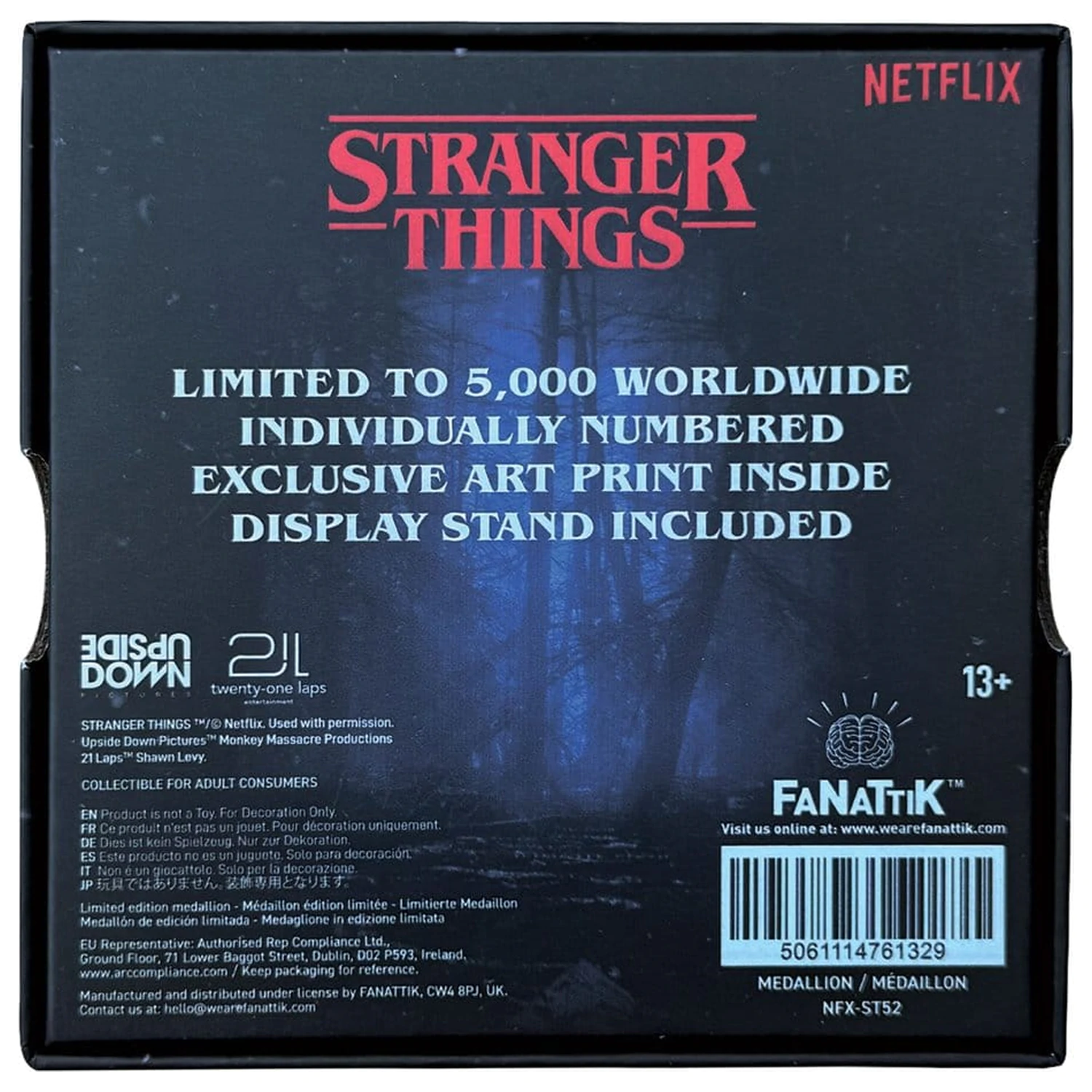 Stranger Things medaljon Eleven & Mind Flayer ograničeno izdanje fotografija proizvoda